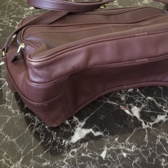 Vintage Coach Brown Leather Brief Case/ Massager Bag - Picture 7 of 15